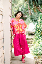 Mid Easy Pant in Hot Pink Linen (RTS)