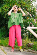 Mid Easy Pant in Hot Pink Linen (RTS)
