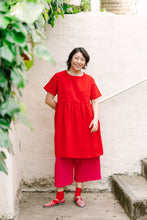 Mid Easy Pant in Hot Pink Linen (RTS)