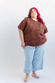 Mid Easy Pant in Light Wash Denim (RTS)