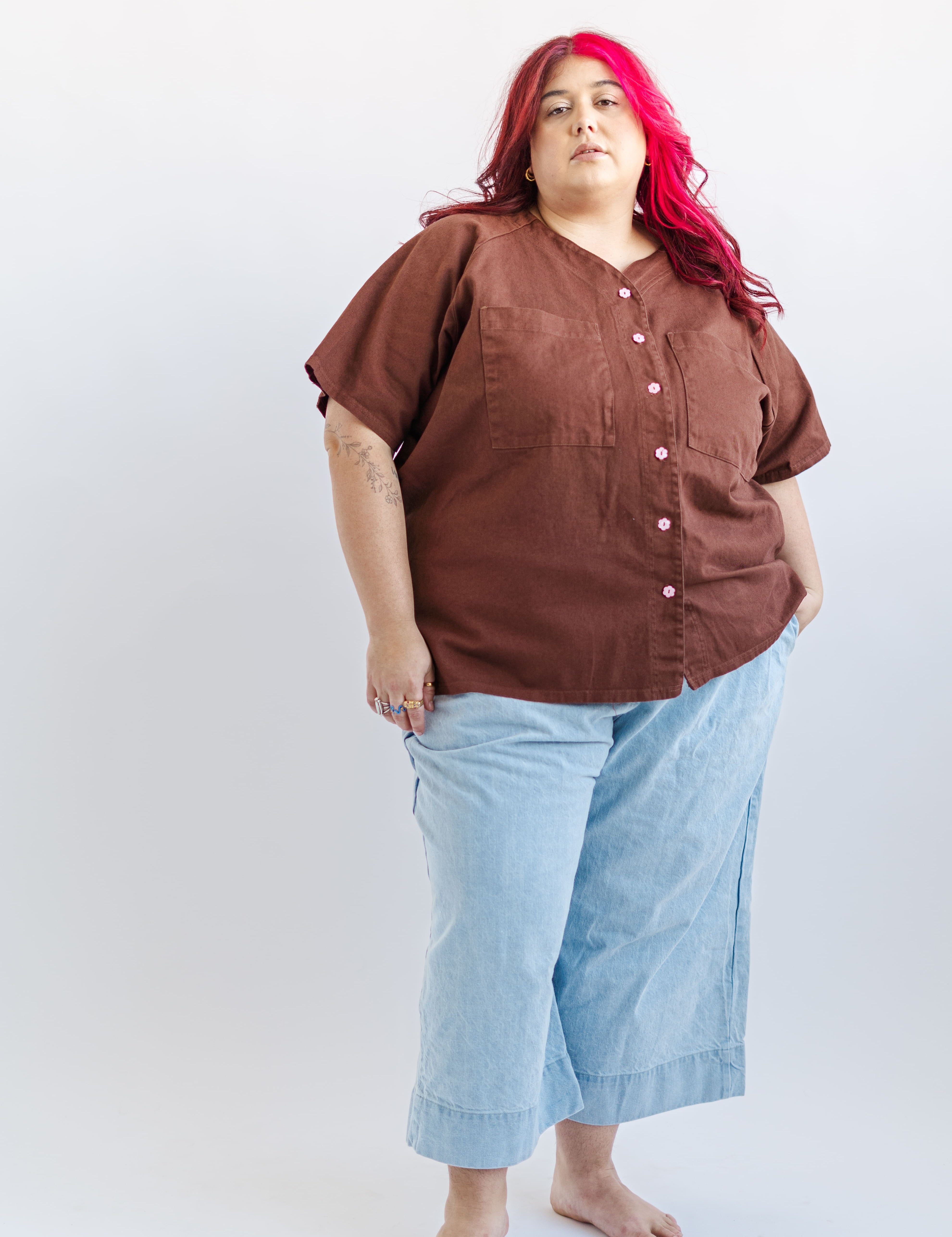 Mid Easy Pant in Light Wash Denim (RTS)