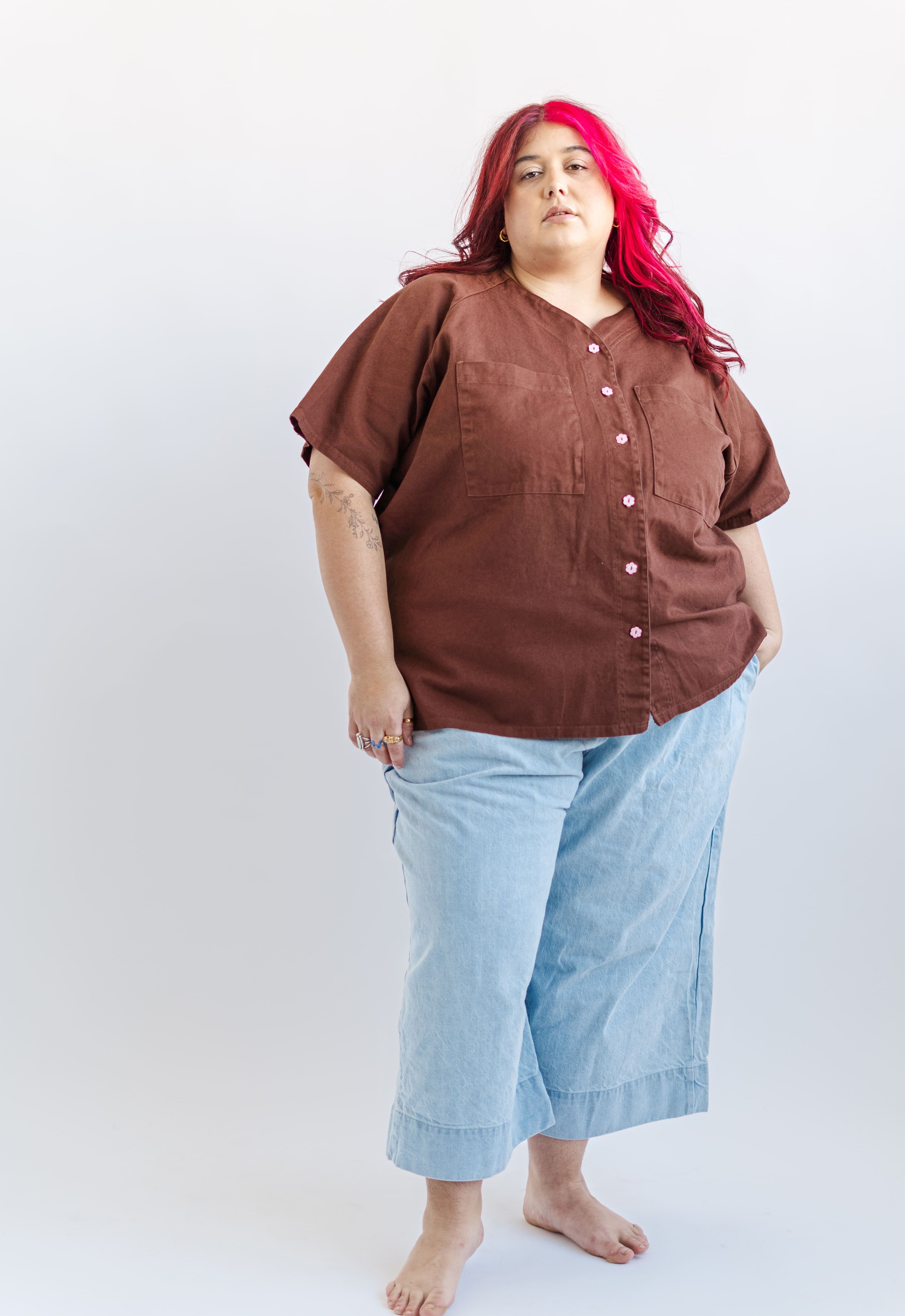 Mid Easy Pant in Light Wash Denim (RTS)