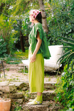 Mid Easy Pant in Limeade Linen (RTS)