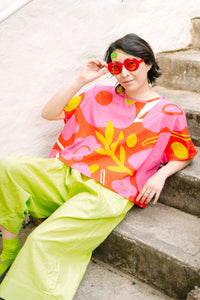 Mid Easy Pant in Limeade Linen (RTS)