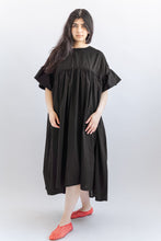Mushroom Dress in Black Cotton Lawn (RTS)