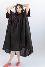 Mushroom Dress in Black Cotton Lawn (RTS)