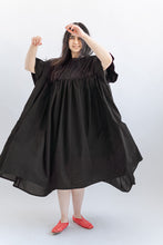 Mushroom Dress in Black Cotton Lawn (RTS)