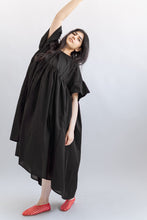 Mushroom Dress in Black Cotton Lawn (RTS)