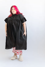 Mushroom Dress in Black Cotton Lawn (RTS)