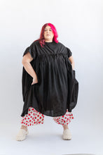 Mushroom Dress in Black Cotton Lawn (RTS)