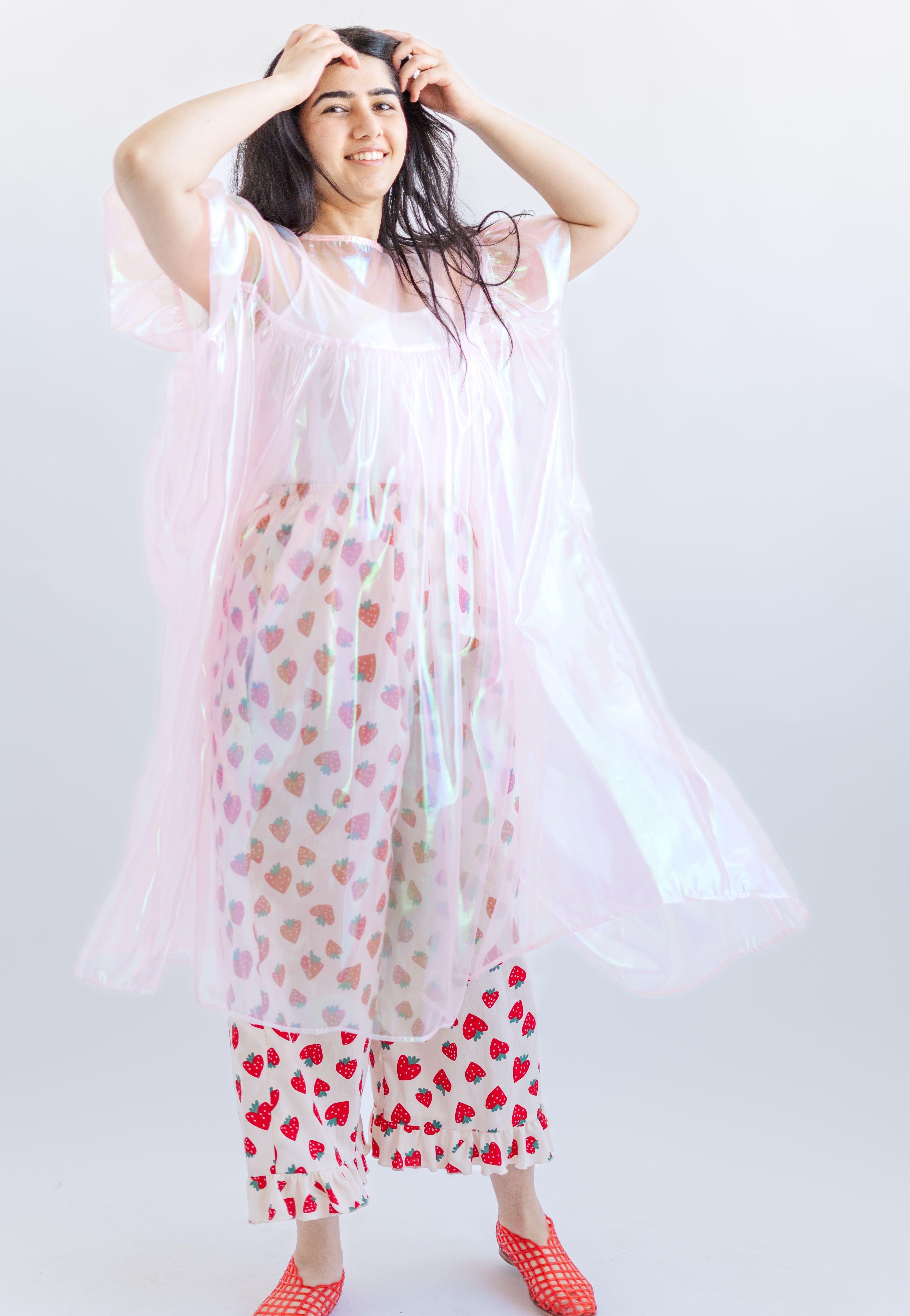 Mushroom Dress in Pink Metallic (RTS)