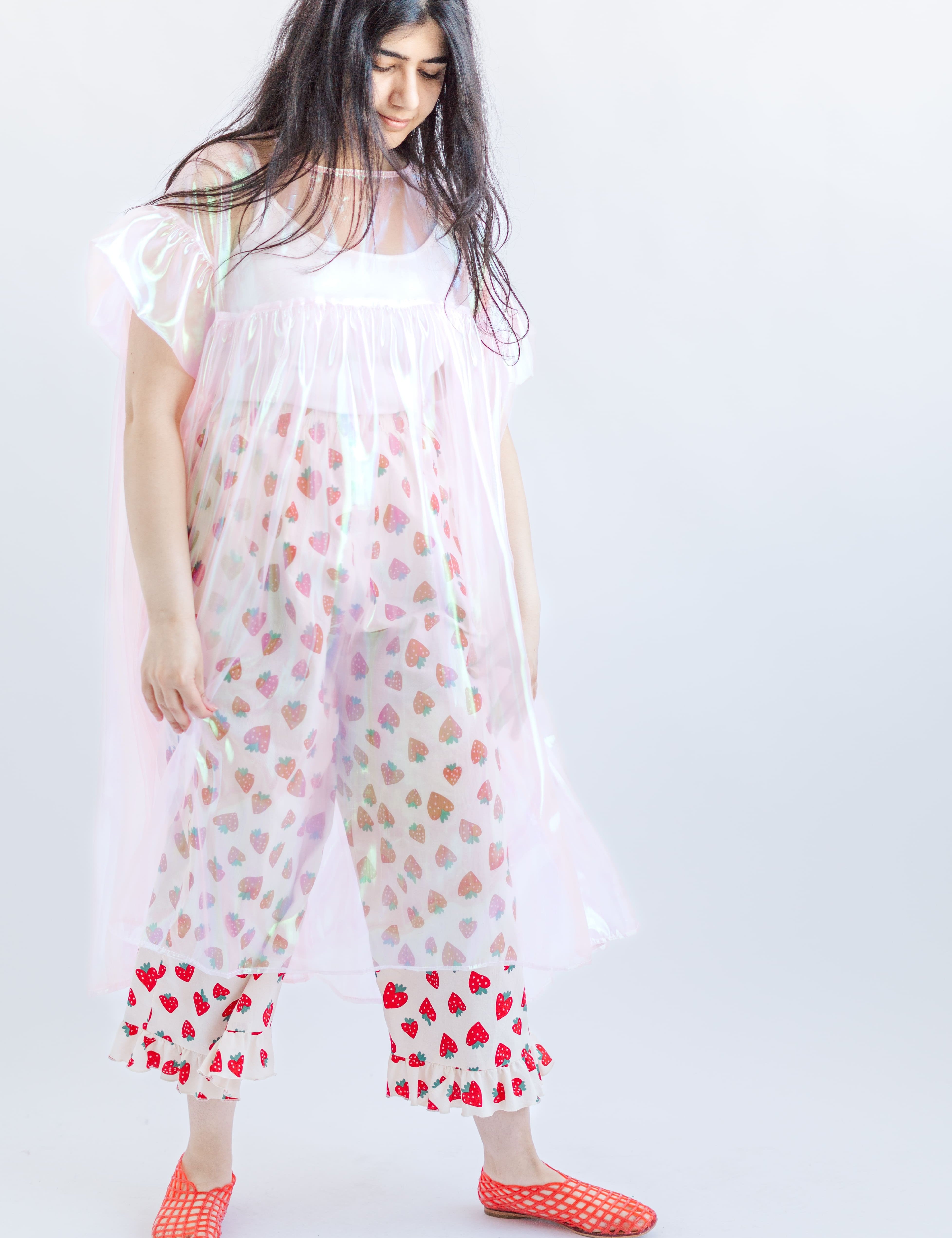 Mushroom Dress in Pink Metallic (RTS)