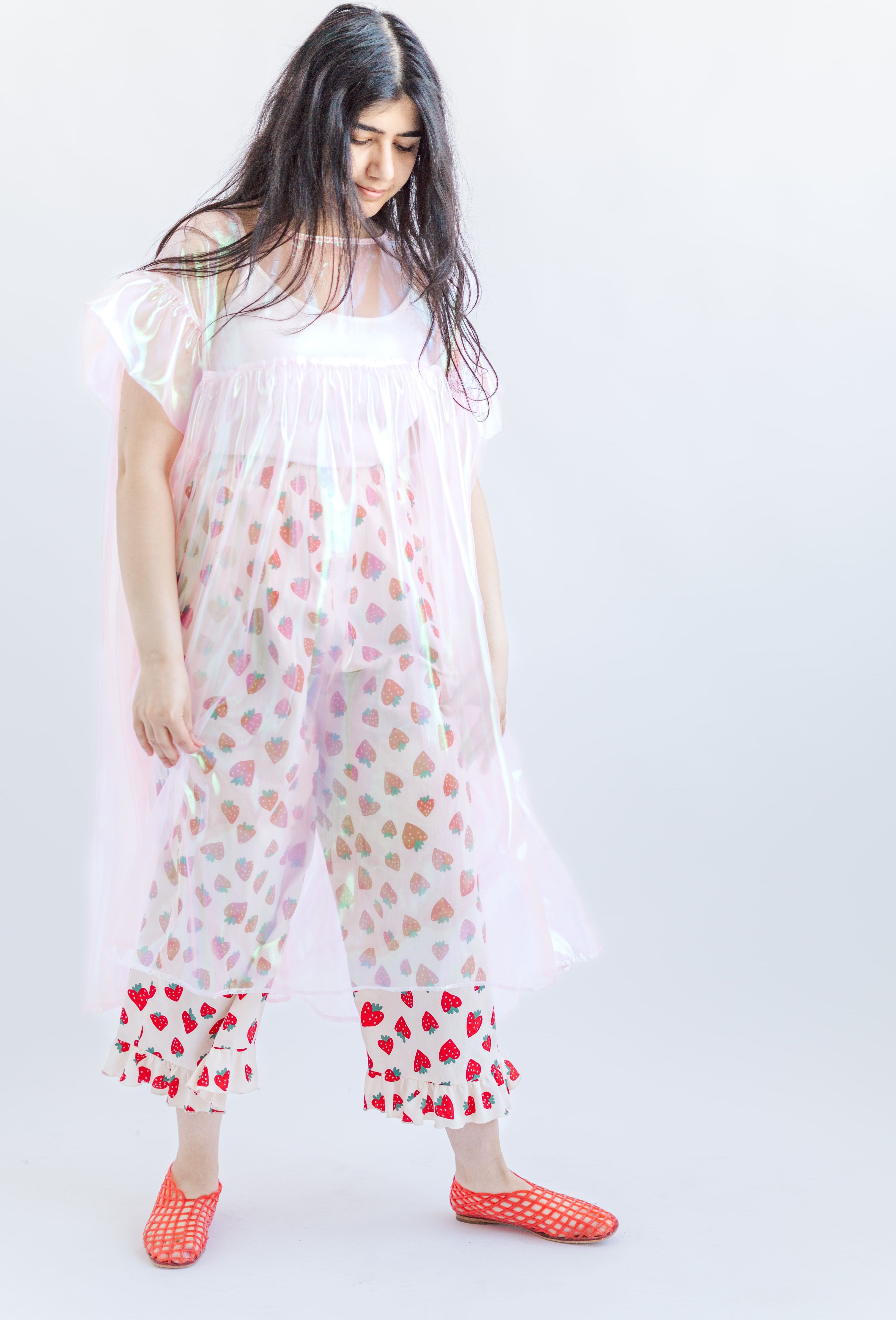 Mushroom Dress in Pink Metallic (RTS)