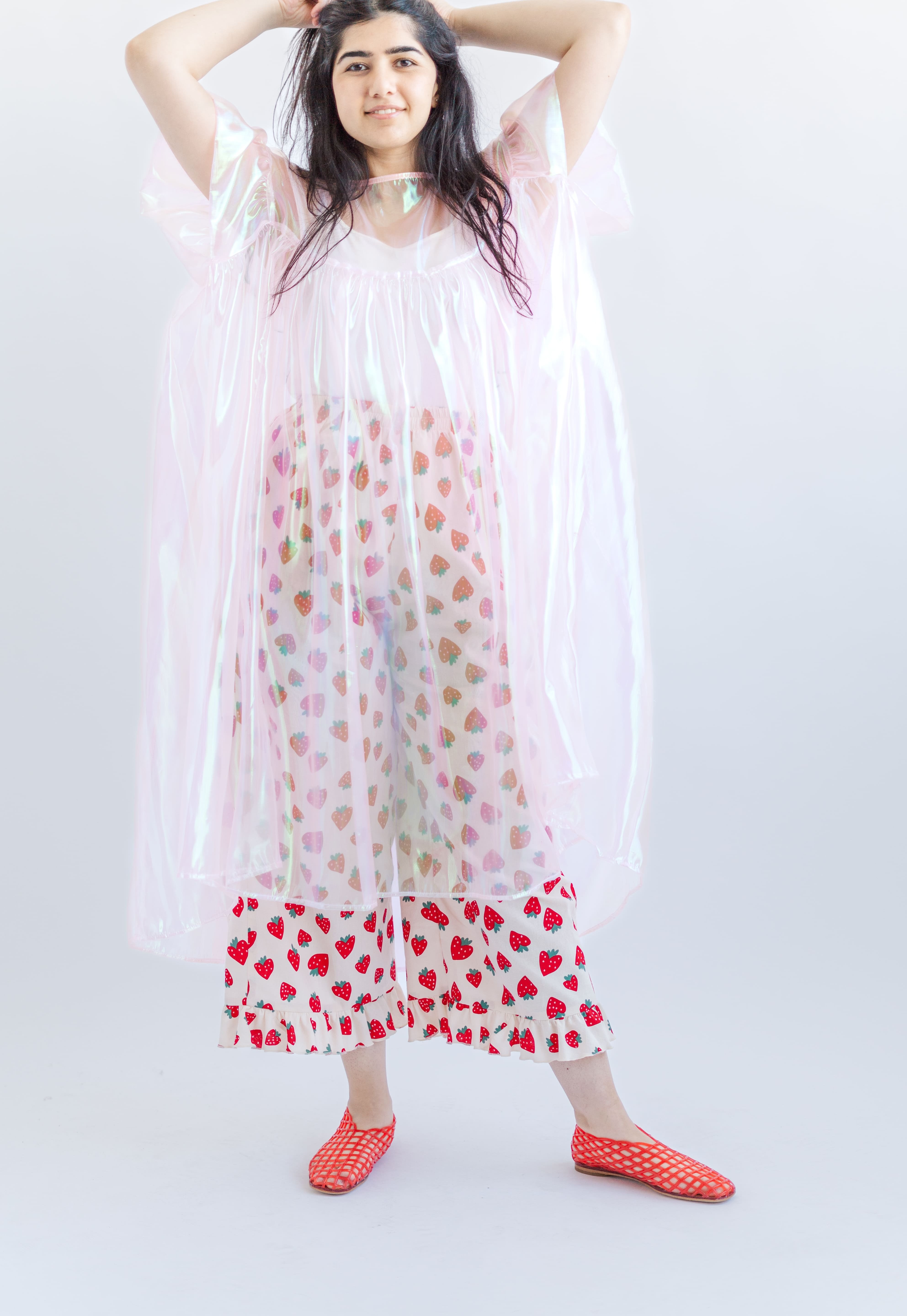 Mushroom Dress in Pink Metallic (RTS)