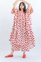 Mushroom Dress in Strawberry Cotton Poplin