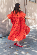 Mushroom Dress in Strawberry Margarita Cotton Poplin (RTS)