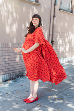 Mushroom Dress in Strawberry Margarita Cotton Poplin (RTS)