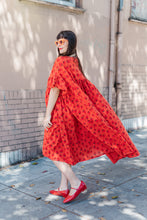 Mushroom Dress in Strawberry Margarita Cotton Poplin (RTS)