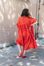 Mushroom Dress in Strawberry Margarita Cotton Poplin (RTS)