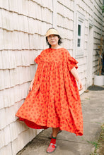 Mushroom Dress in Strawberry Margarita Cotton Poplin (RTS)