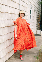 Mushroom Dress in Strawberry Margarita Cotton Poplin (RTS)