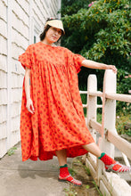 Mushroom Dress in Strawberry Margarita Cotton Poplin (RTS)
