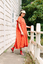 Mushroom Dress in Strawberry Margarita Cotton Poplin (RTS)