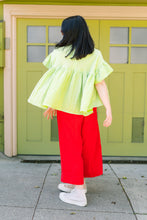 Mushroom Top in Limeade Check (RTS)