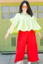 Mushroom Top in Limeade Check (RTS)