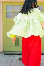 Mushroom Top in Limeade Check (RTS)