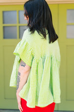 Mushroom Top in Limeade Check (RTS)