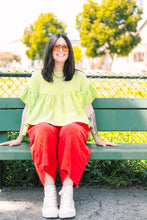 Mushroom Top in Limeade Check (RTS)