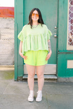 Mushroom Top in Limeade Check (RTS)