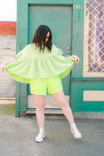 Mushroom Top in Limeade Check (RTS)