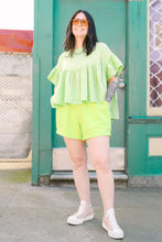 Mushroom Top in Limeade Check (RTS)