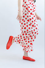 Ruffle Pants in Strawberry Cotton Poplin (PREORDER)