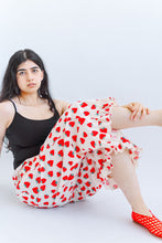 Ruffle Pants in Strawberry Cotton Poplin (PREORDER)