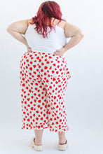 Ruffle Pants in Strawberry Cotton Poplin (PREORDER)