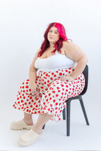 Ruffle Pants in Strawberry Cotton Poplin (PREORDER)