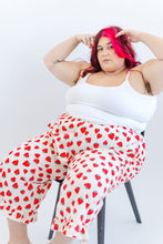 Ruffle Pants in Strawberry Cotton Poplin (PREORDER)