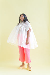 Mid Easy Pant in Bubble Gum Linen (RTS)