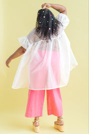 SILK ORGANZA MINI MUSHROOM DRESS