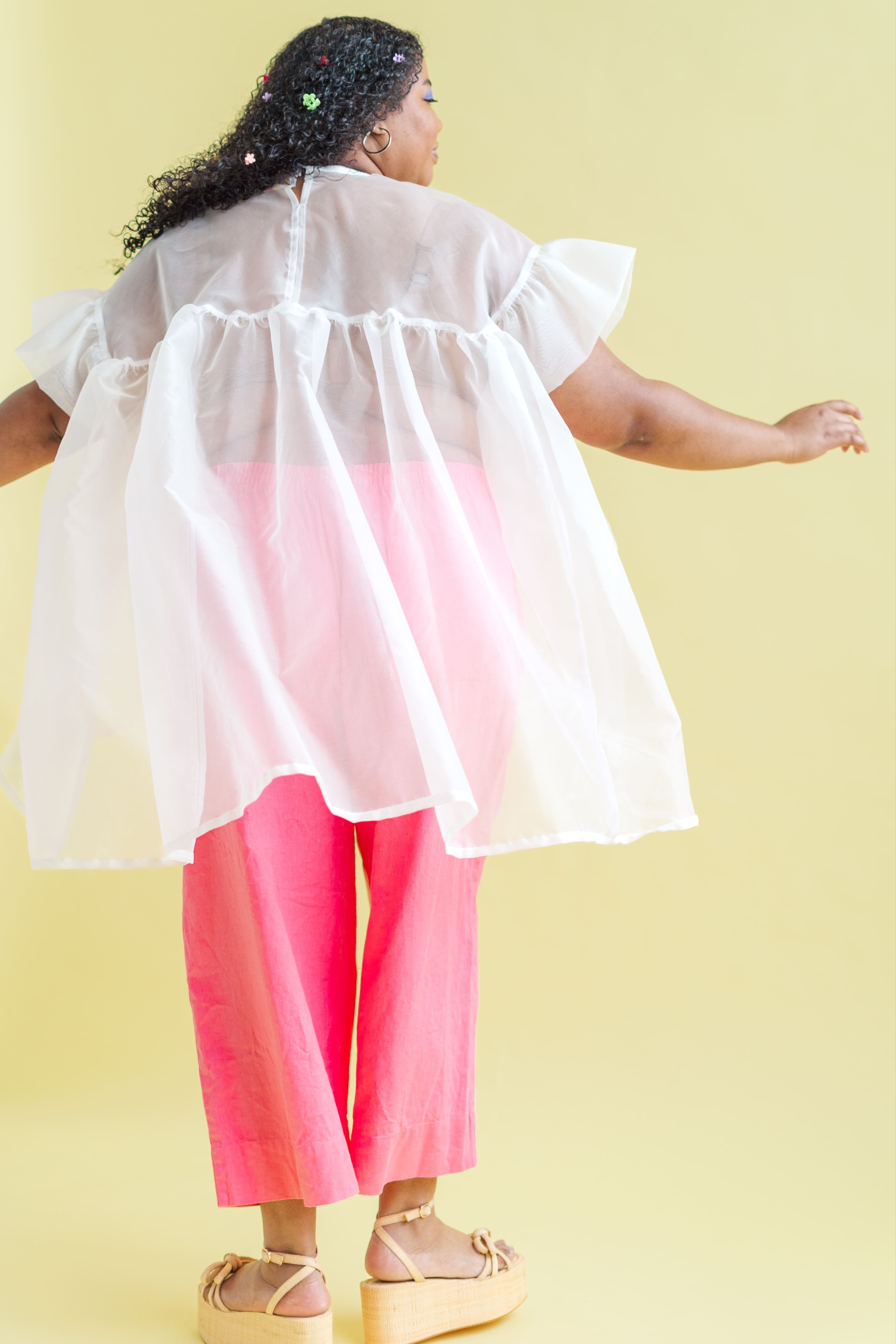 SILK ORGANZA MINI MUSHROOM DRESS