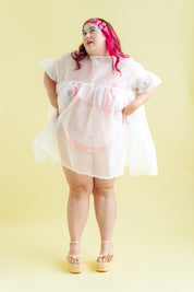 SILK ORGANZA MINI MUSHROOM DRESS