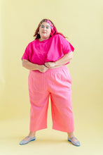 Mid Easy Pant in Bubble Gum Linen (RTS)