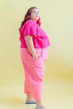 Mid Easy Pant in Bubble Gum Linen (RTS)