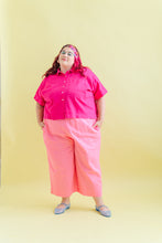 Mid Easy Pant in Bubble Gum Linen (RTS)
