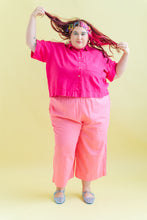 Mid Easy Pant in Bubble Gum Linen (RTS)