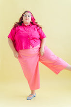 Mid Easy Pant in Bubble Gum Linen (RTS)