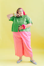 Mid Easy Pant in Bubble Gum Linen (RTS)